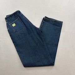 Lawman Jeans High Waisted Vintage Crossover Back Denim Blue Womens Size 3