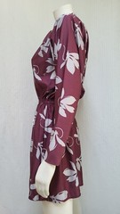 Vintage 1960’s TONI TODD Dark Purple & Gray Jersey Knit DRESS – Size S/M – EUC