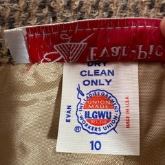 Evan Picone Vintage 70’s 100% Wool A-Line Tweed Skirt with Front Pleat Size 10 T