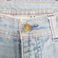 Vintage Male Slacks Jean 32×29 9” Bell Bottom Flare Leg Blue Women’s Pant 60s