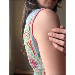 Vintage Y2K ANAC Mesh Tank Top | Pastel Fairy Grunge Floral Sleeveless Top | S