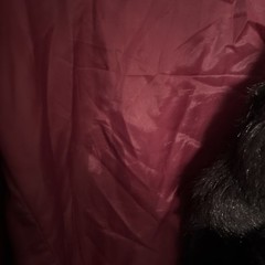Vintage No Label Faux Fur Black Coat and Brownish Gray Collar And Cuffs Coat XL
