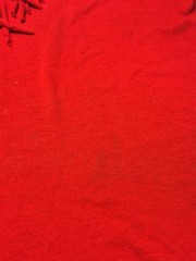 Red Vintage Western Rodeo Shirt w/Concho Fringe Sz Lrg sassa