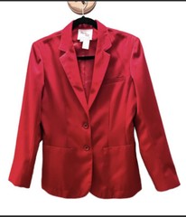 Vintage MARY KAY Red Blazer Size 8 Seller Cosmetics