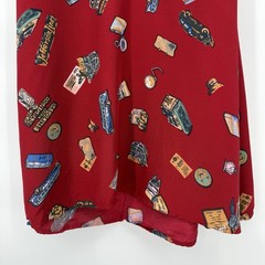 Retro Vintage Pin Up Jessica Howard Red Rockabilly Midi Dress Classic Car
