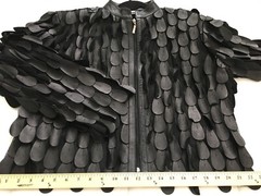 Sexy Black Leather Jacket M/L Vintage