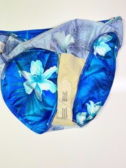 Vintage NWOT 90s Mainstream Size 18 Swim Bottoms Briefs Hi Cut Floral
