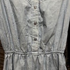 JJ Dean Of California Dress Western Style Elastic Waist No Size Tag Read 70s Vtg