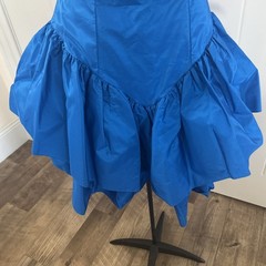 Vintage 1980’s Flirtations Div Of Alfred Angelo Union Label Blue Dress Fits M/L