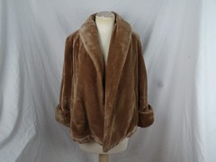 Vintage 60s Cloud No. 9 Faux Fur Coat Woven by Collin’s & Aikman