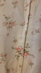 Gunne Sax Floral Woven Cotton Square Pearl Neck Long Sleeve Maxi Dress