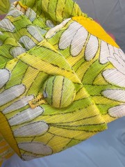 Vintage 1960’s Sunflower Dress, size medium petite