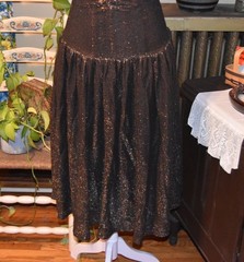 Vintage 1960s Wiggle Dress with 1980s Sheer Bronze Overlay A-Line Dress XS