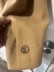 Vintage Nordstrom Gallery Fleurette 100% Camel Hair Satin Lined Jacket Blazer