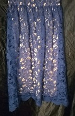 Julia Jordan Dress Event Cocktail Blue Tatum Floral Lace Midi