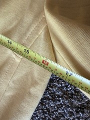 Vtg. 60’s Butte Knit Butter Yellow Wool Double Knit Coat Dress M/L Gold Buttons