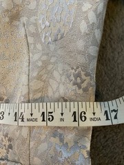 Vintage Luxury Zelda Jacket Blouse Womens 8 Silver Animal Print Understated