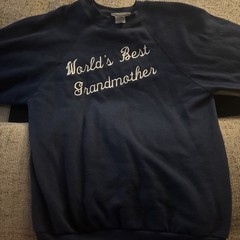 Vintage Healthways Worlds Best Grandmother Sweater Women’s Size Medium USA Made