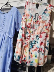 Lot 3 Sz 14W KsL RK Dress Blue Pink Flowers Purple, Ruffle Top 1 Nwts L