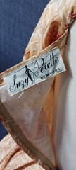 Suzy Perette 1960s Yellow Party Dress Vintage Small Size Beautiful