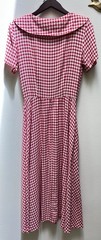 Vintage Impressions Gingham Prairie Print Dress Size 8 Made In USA