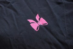 Vintage 70s-80s Black Pink Bow Print By Mondi Western Germany High Fashion Retro