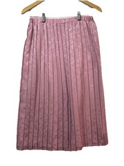 IN THE MOOD Womens 8 Blushing Pink Pleated Lace Cut Outs 2 Piece Dress Vintage