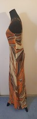 Frank Usher London Vintage 1970s Sheer Maxi Dress Womens Size 38