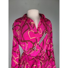 Lauren Ralph Lauren Sz 14 Equestrian Bridle Dress 100% Silk Maximalist Old Money
