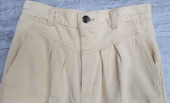 Vintage 1980’s EJ GITANO Yellow Twill Pleat Front Pants – Waist 25 inches
