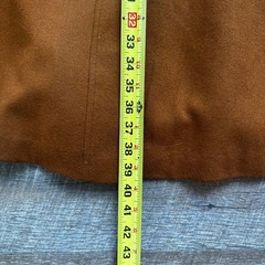 Portrait Vintage Tapestry Trim Overcoat Oversized Brown Wool Blend Western USA