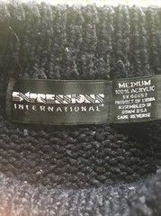 Expressions International Vintage Sweater Women’s M Native Black Geometric Knit
