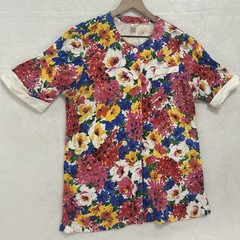 Vintage Units USA Women’s Blouse Size 2 Floral Button Up Retro Flair Shirt Top