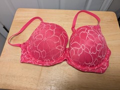 No Boundaries Padded Underwire Bra Women’s 38DD Pink Lace