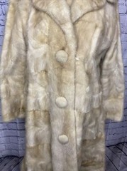 Vtg Fur Coat By GEORGE M. TRAHOS Fur House Athens Greece