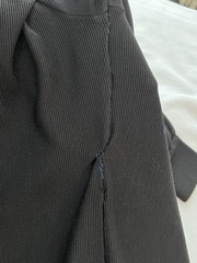 Vtg Kimberly 70s Black Long Sleeve Dress Dacron Polyester Retro Mod High Neck