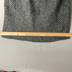Vtg 70s MJ Seattle Womens XL Gray Mohair Wool Boucle A Line Skirt Made in USA