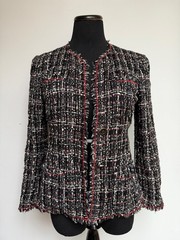 Chanel Vintage Tweed Jacket 2005 Karl Lagerfeld FR 42 (Tailored w/ all fabric)