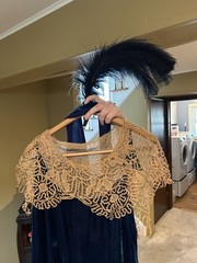 Vintage 1920’s cobalt Blue flapper style dress