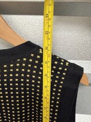 MONDI Vintage Artsy WOOL Sleeveless Sweater Vest 90s Y2K Academia Size 38 Fall