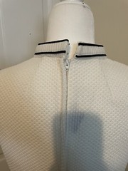 Vintage A L’AIGLON Original 60s- 70s White & Black Dress Size 12