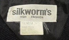 1980s SILKWORMS High Fashion Tiger Print Reflective Zip Front Bomber Jacket LG