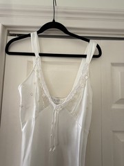 Val Mode White Slip with Lace Trim Vintage Regular Size