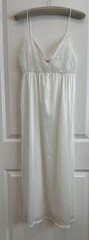 Vtg Tosca Lingerie Negligee Peignoir 2 pc Set White Boudoir Bridal USA Sz L Robe