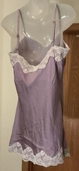 Express Design Studio Bridal Lavender Purple/ivory lace Blouse Camisole Sz M Y2K