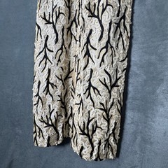 ​VTG 1960s Wool Sheath Dress Branch Design Ivory Swirl Sequins Cocktail Saks? S