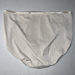 Vintage VANITY FAIR 10 – 3XL Satin Light Control Hi-Cut Beige Panties
