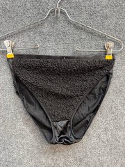 Vintage Maidenform Magic Moment Black Brief Panties Size 7 Large USA