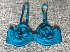 Vintage Playtex Freedom Bra 34B Turquoise Honey Scalloped Underwire Made in USA
