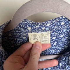 Laura Ashley Vintage 70’s Maxi Dress Sz 12UK 10US L Ditsy Prairie Boho Rare Blue